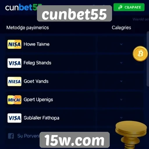 Exploração dos métodos de pagamento disponíveis no cunbet55